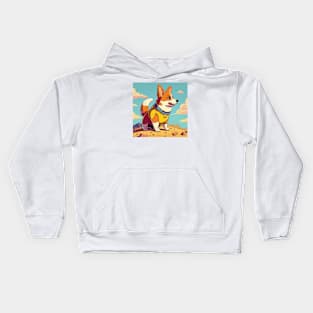 cute corgi Kids Hoodie